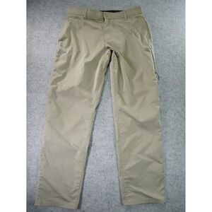 Hurley Jet Set Tech Pants Mens 38x34 Fits 37x32.5 Beige Straight Leg Performance